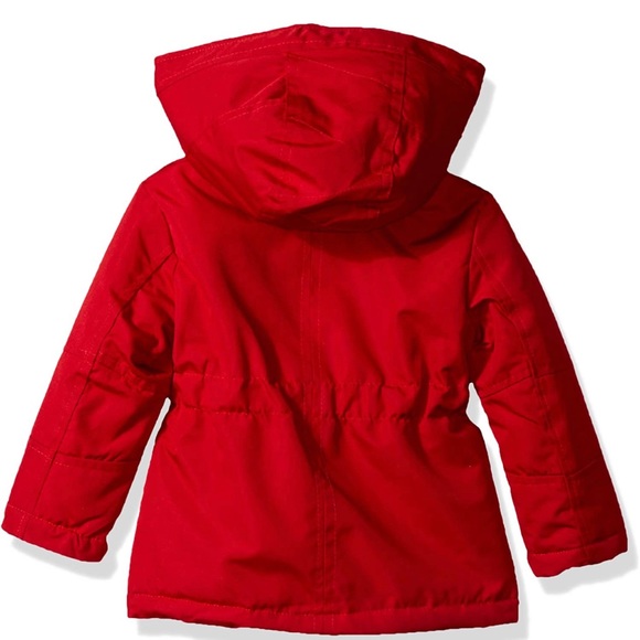 12M Urban Republic Toddler Little Kids Quilted Lined COAT Hooded Girls Jacket Re - Picture 10 of 11